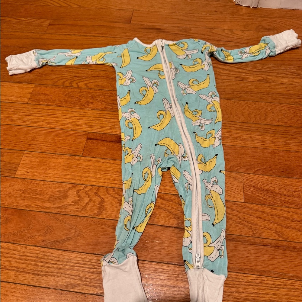 Little Sleepies bananas print Zippie